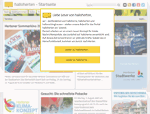 Tablet Screenshot of halloherten.de